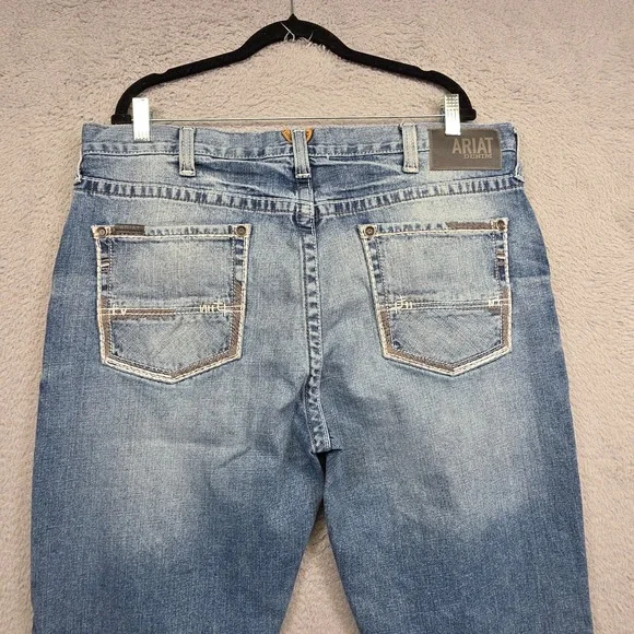 Ariat Jeans Mens 38x32 Blue M2 Traditional Relaxed Bootcut Fit Medium Wash Denim